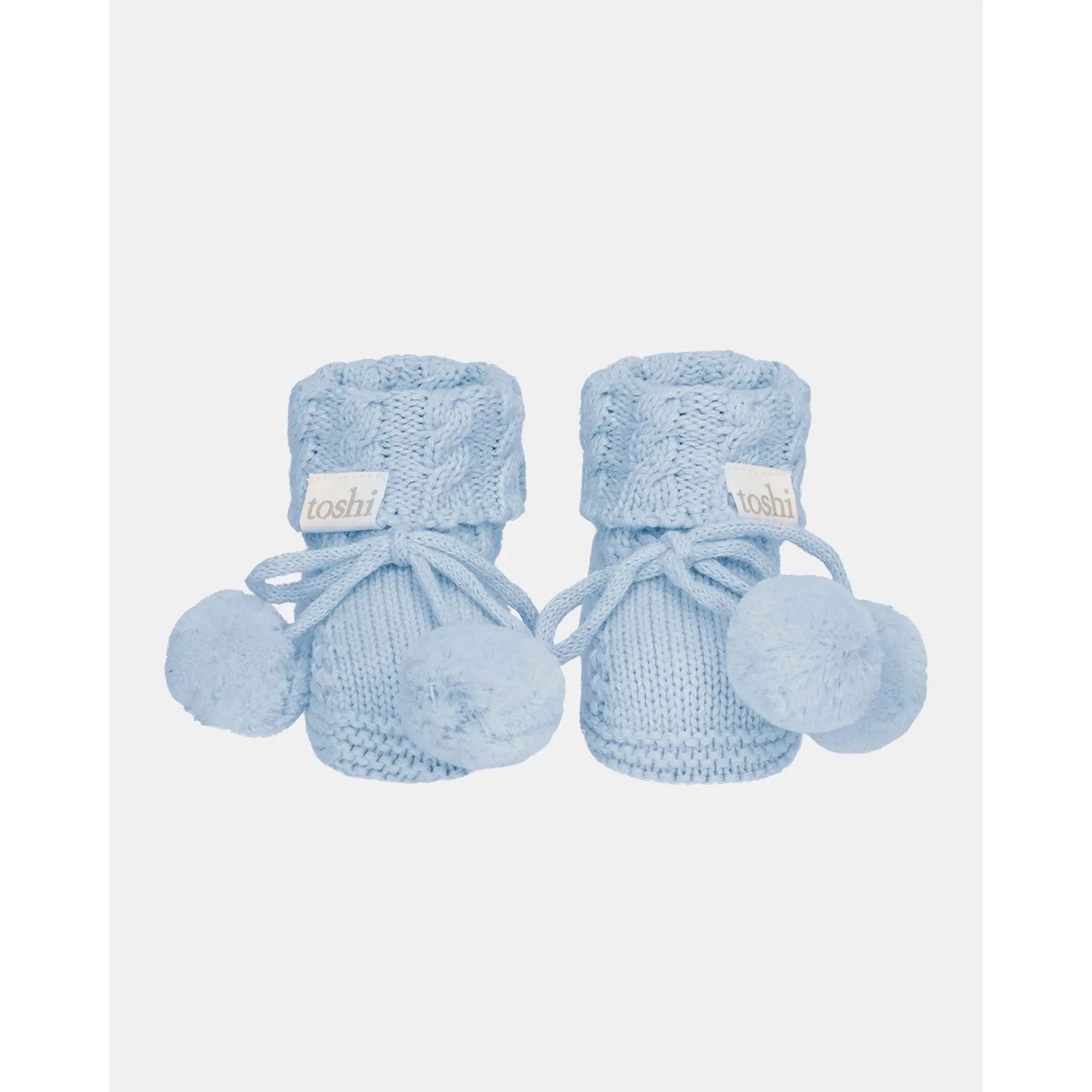 Organic Booties Yummy Bluebell