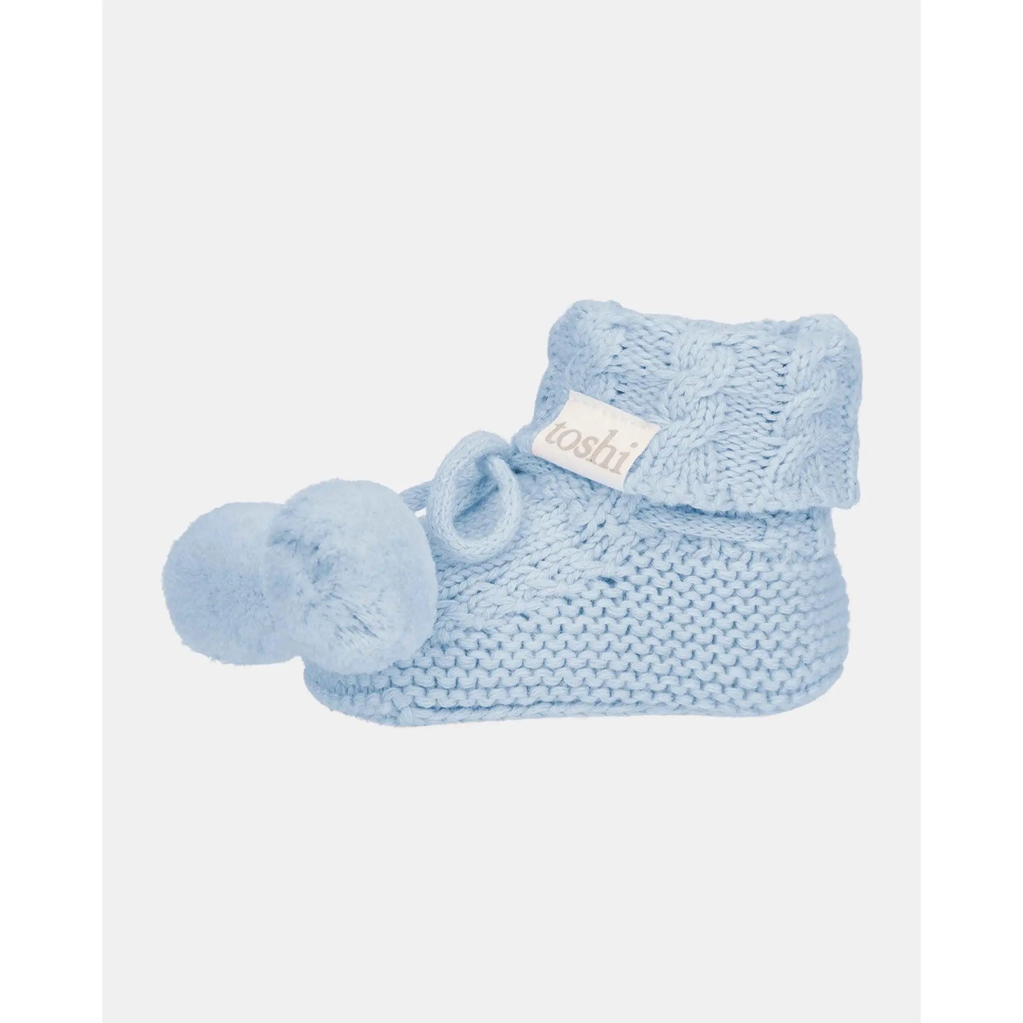 Organic Booties Yummy Bluebell