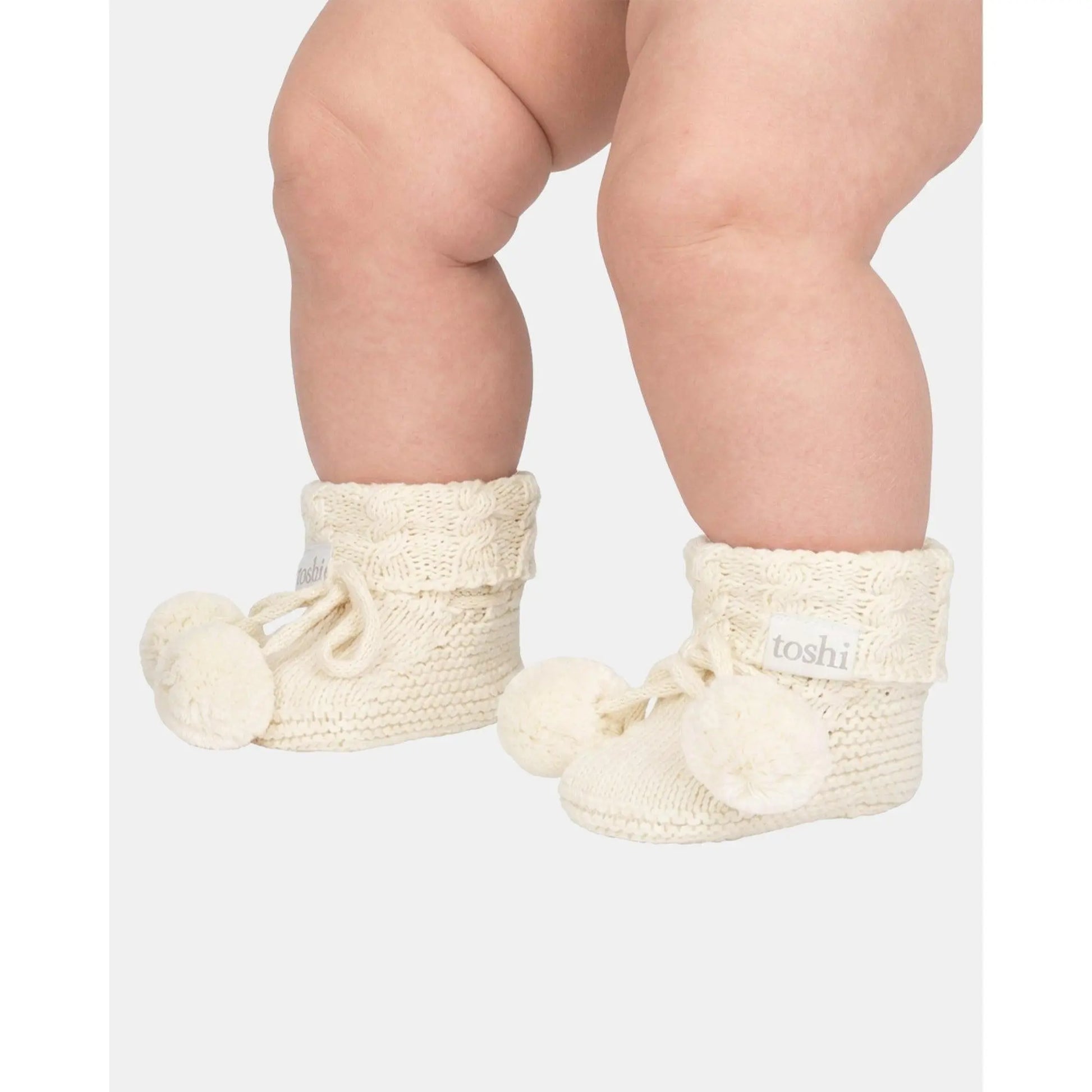 Organic Booties Yummy Cream