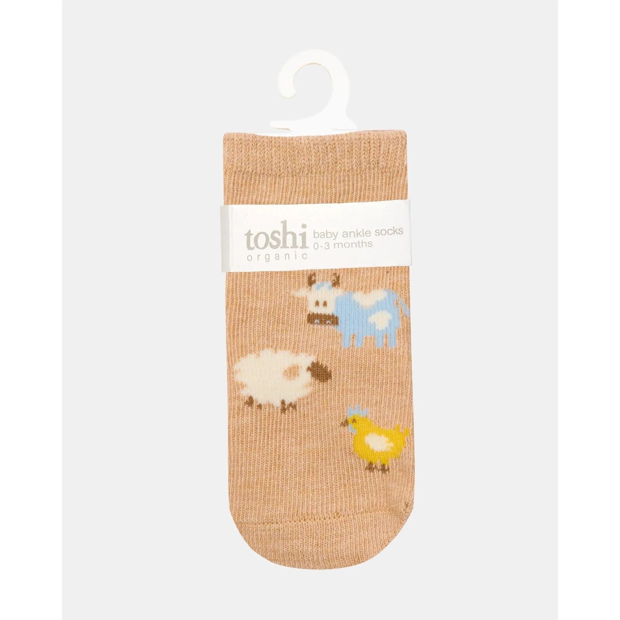 Organic Socks Ankle Jacquard Farm Buddies