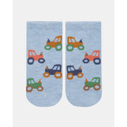 Organic Socks Ankle Jacquard Tiny Tractors