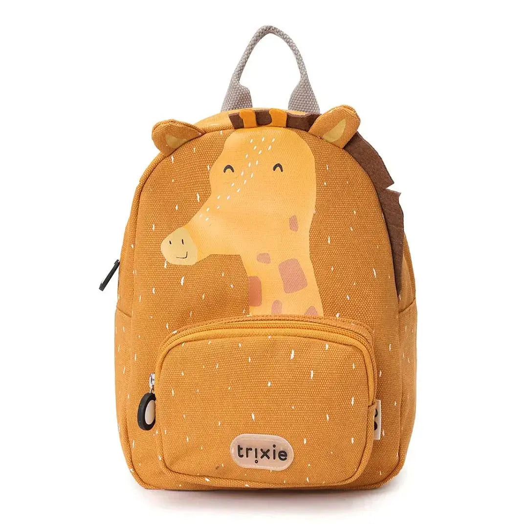 Trixie Mr. Giraffe kids backpack – warm orange giraffe character on front panel