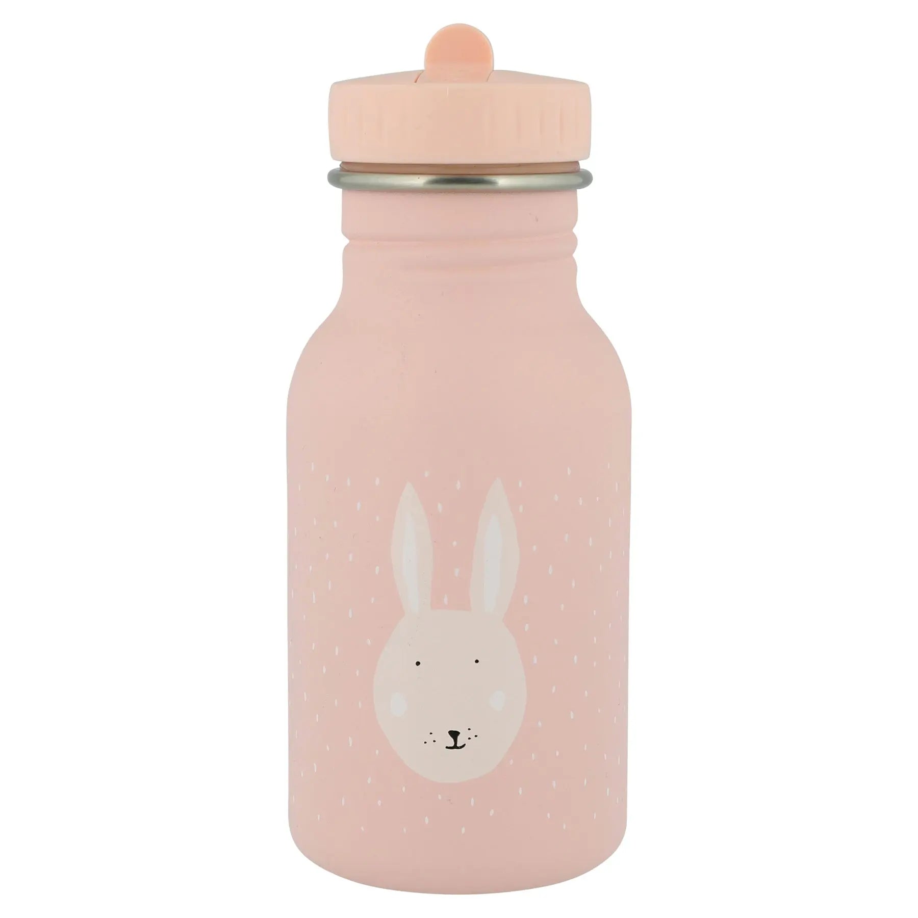 Trixie Mrs. Rabbit 350ml stainless steel kids water bottle – pink rabbit character
