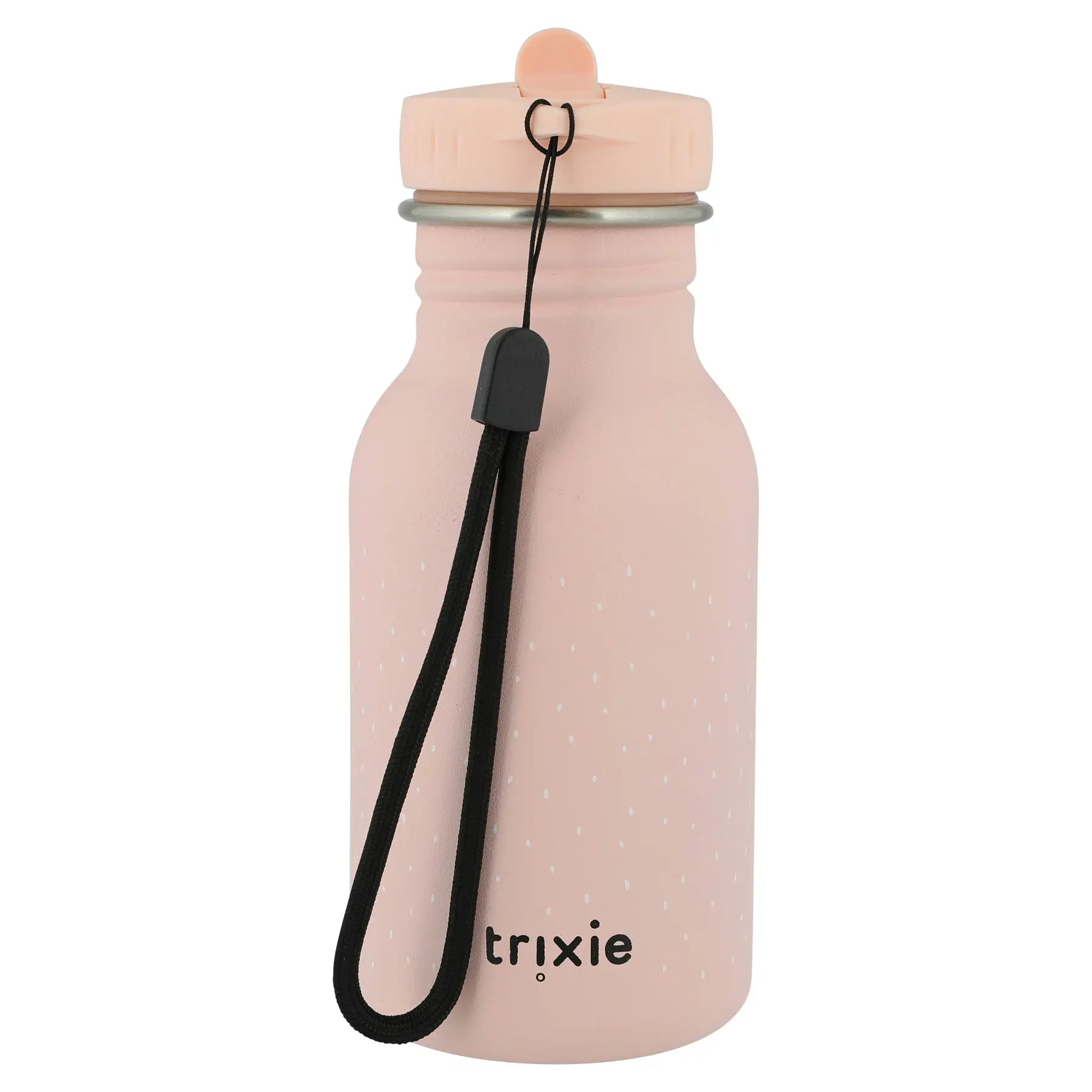 Child holding Trixie Mrs. Rabbit 350ml reusable stainless steel drink bottle