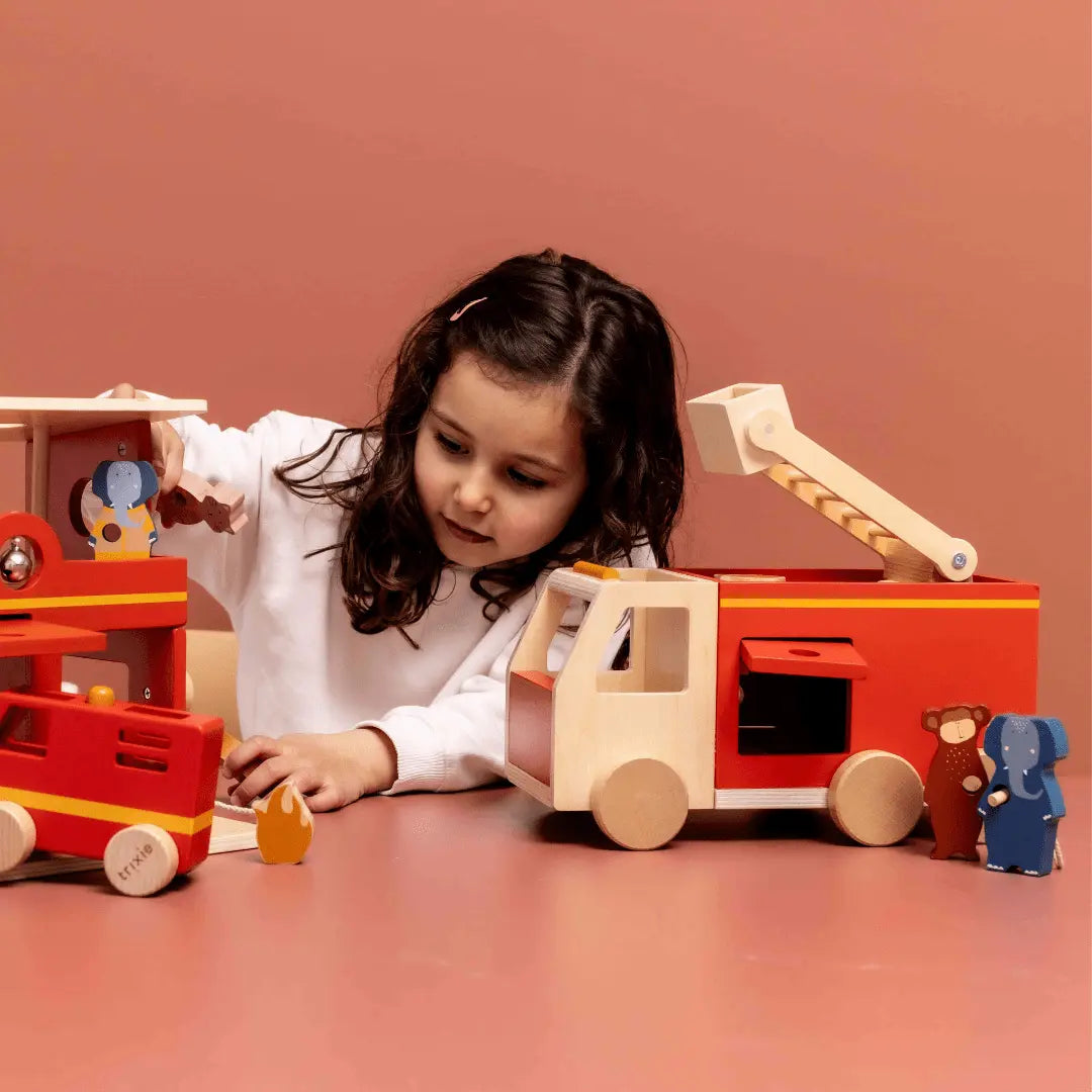 Trixie Wooden fire truck