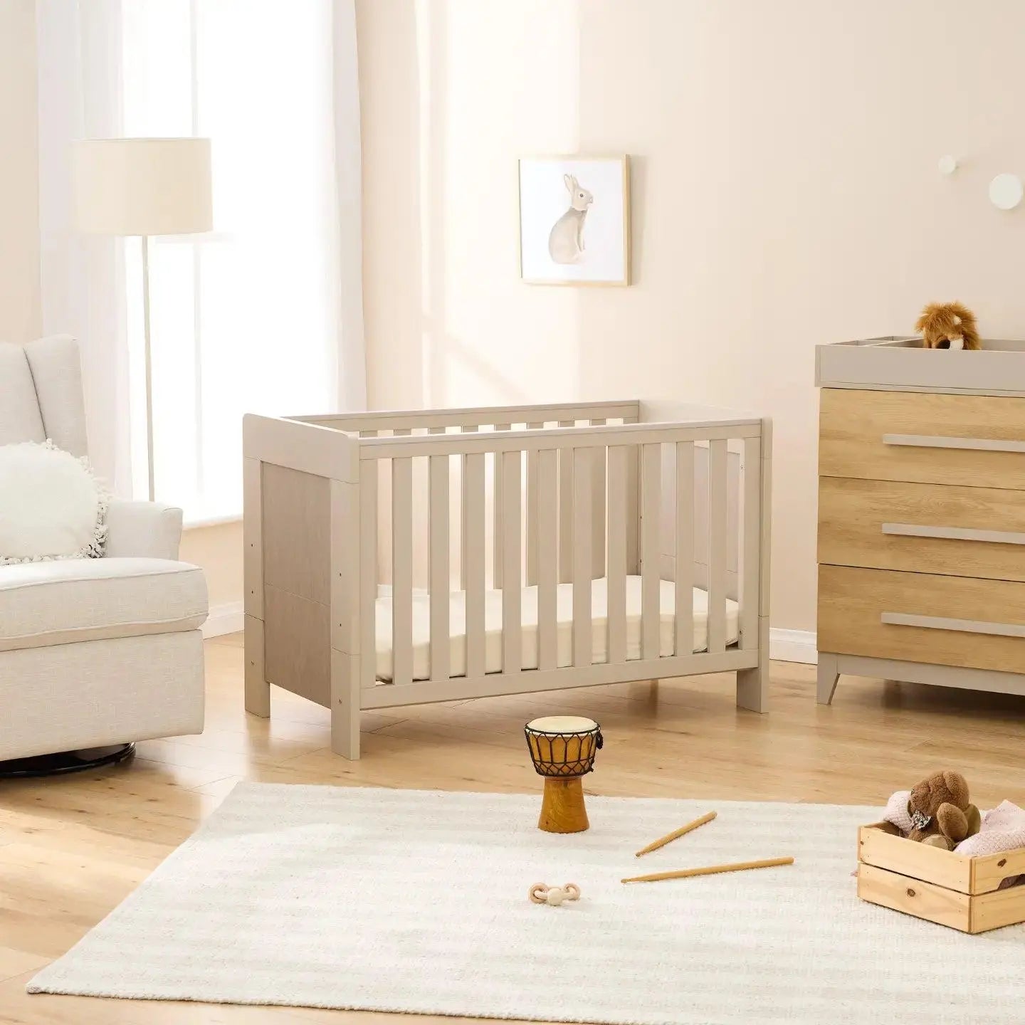 Tutti Bambini Alba Mini Cot + Mattress