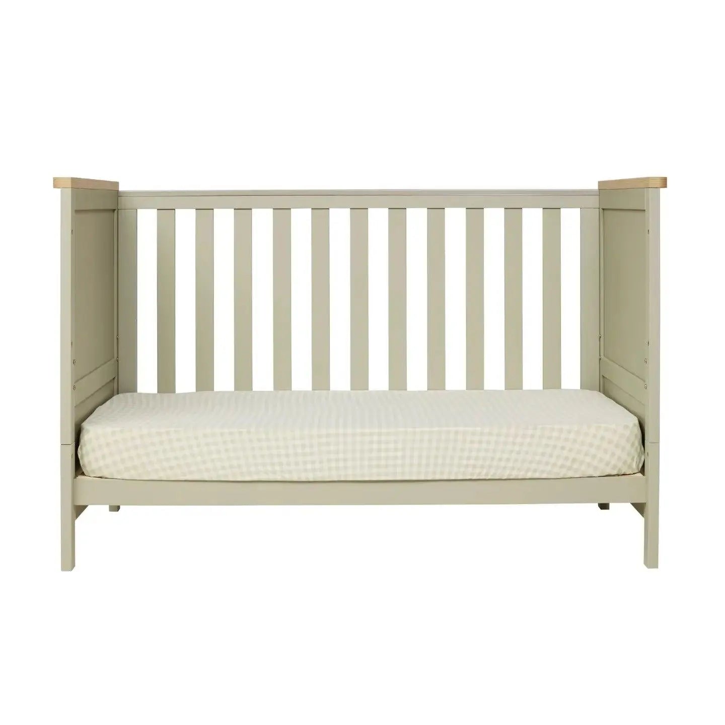 Tutti Bambini Misha Cot + Mattress - Sage & Golden Oak
