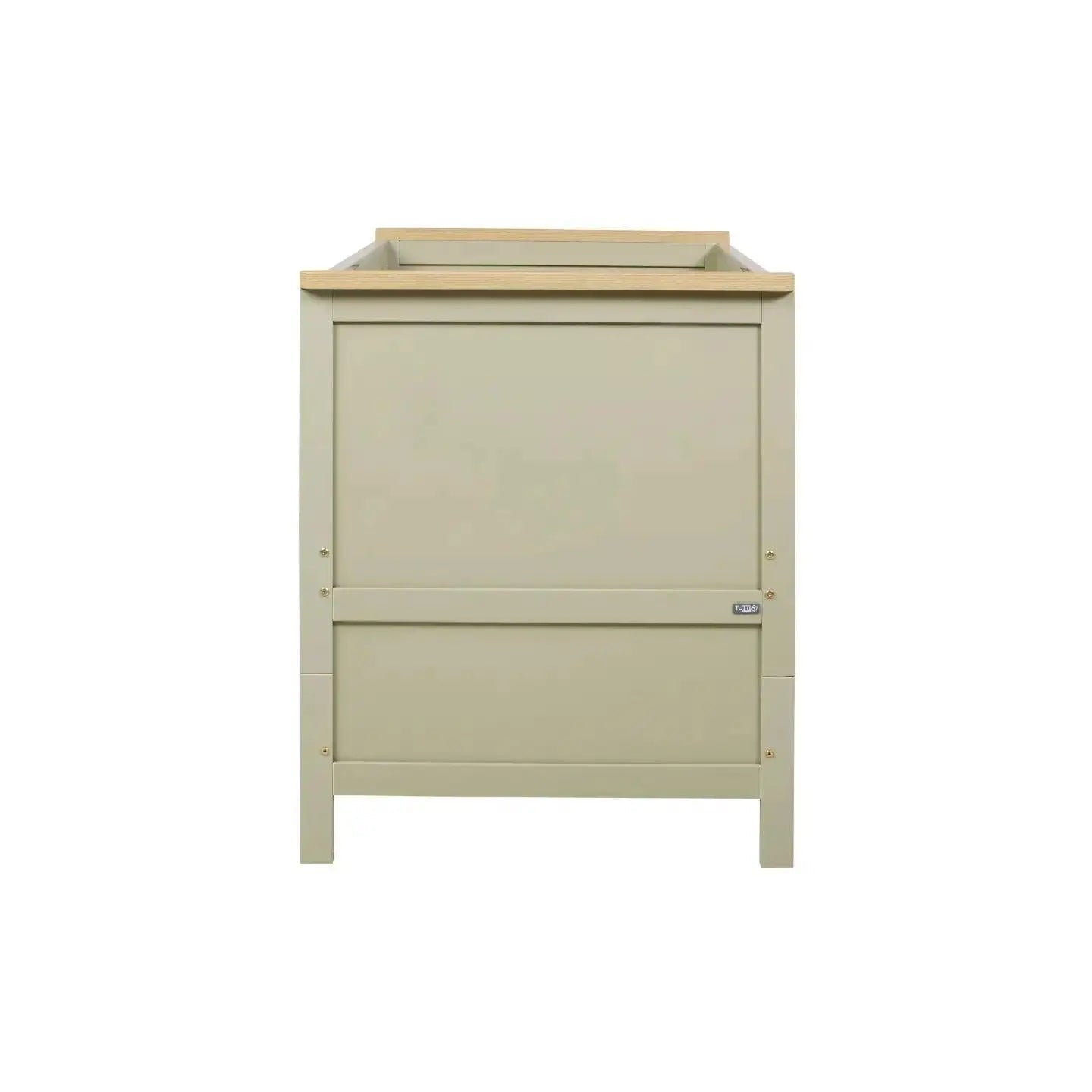 Tutti Bambini Misha Cot + Mattress - Sage & Golden Oak