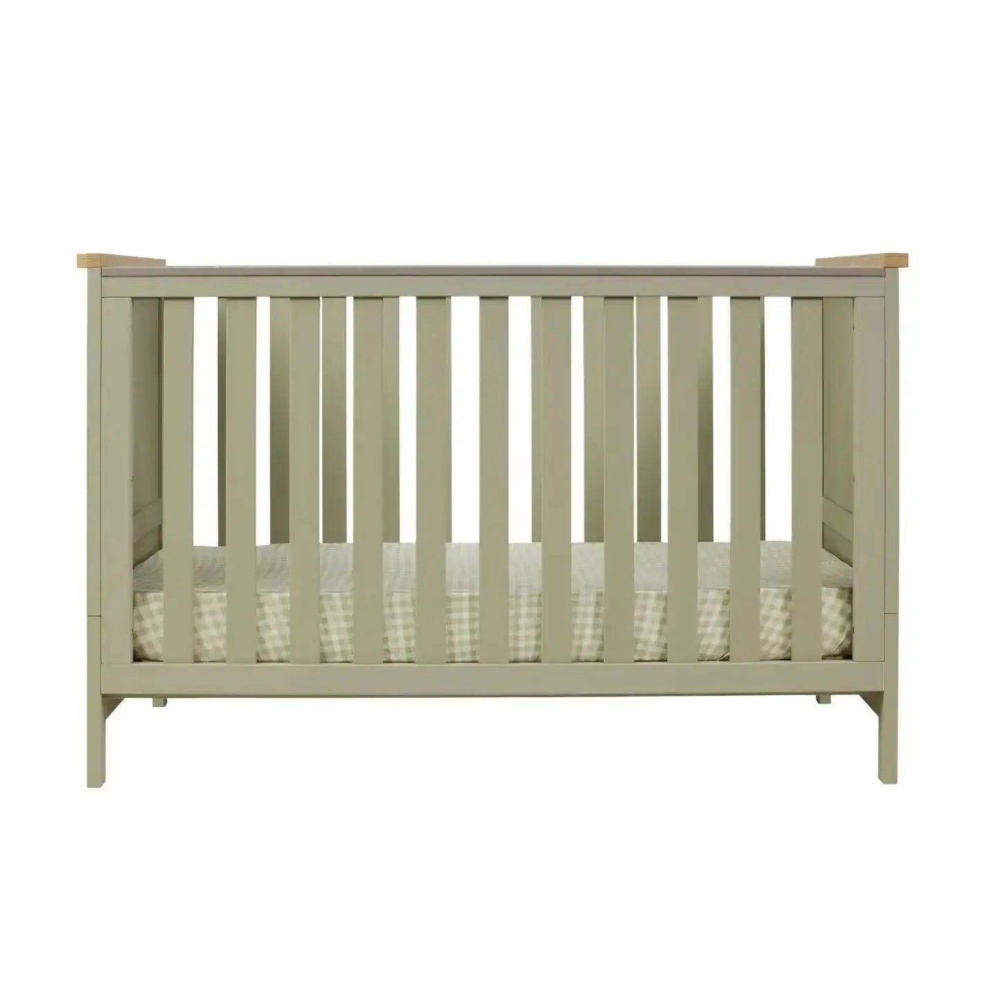 Tutti Bambini Misha Cot + Mattress - Sage & Golden Oak