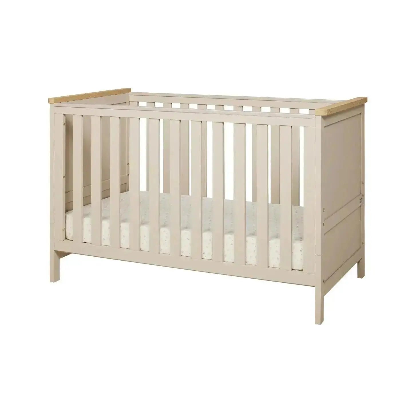 Tutti Bambini Misha Cot Package - Mushroom & Golden Oak