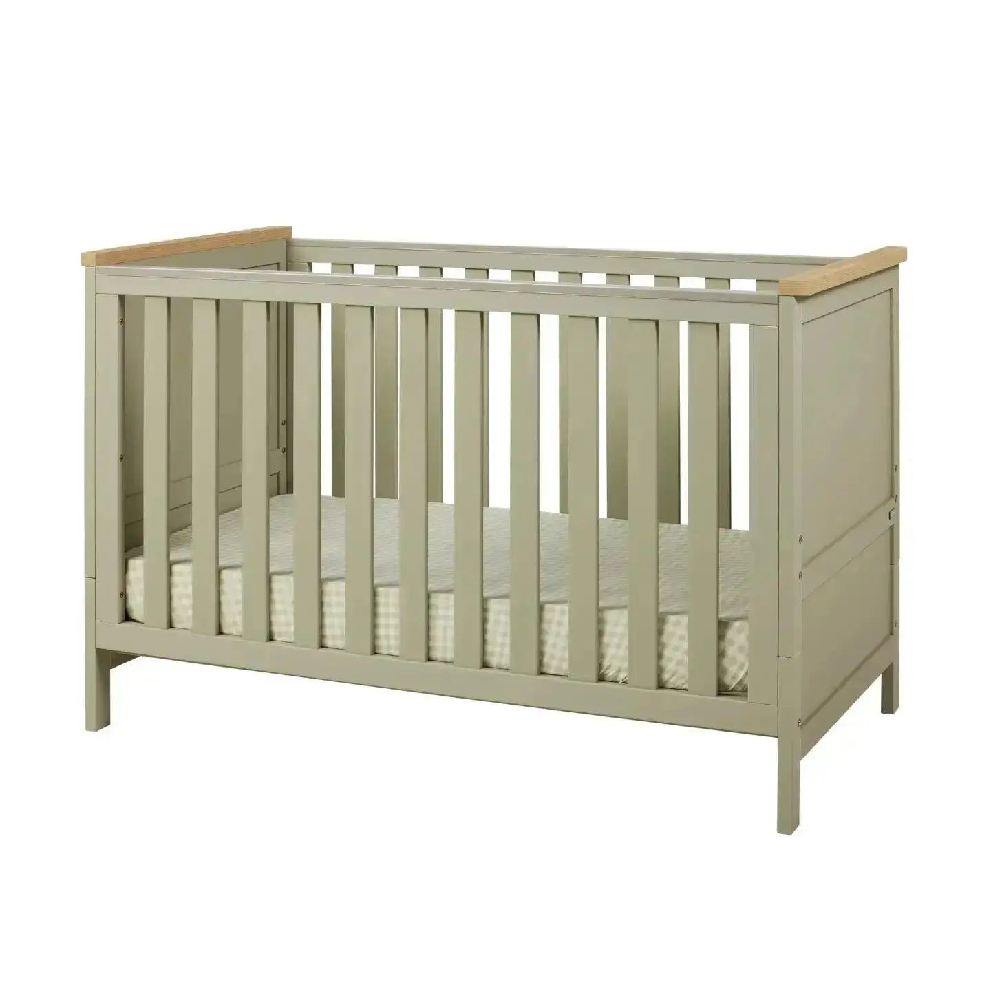 Tutti Bambini Misha Cot Package - Sage and Golden Oak