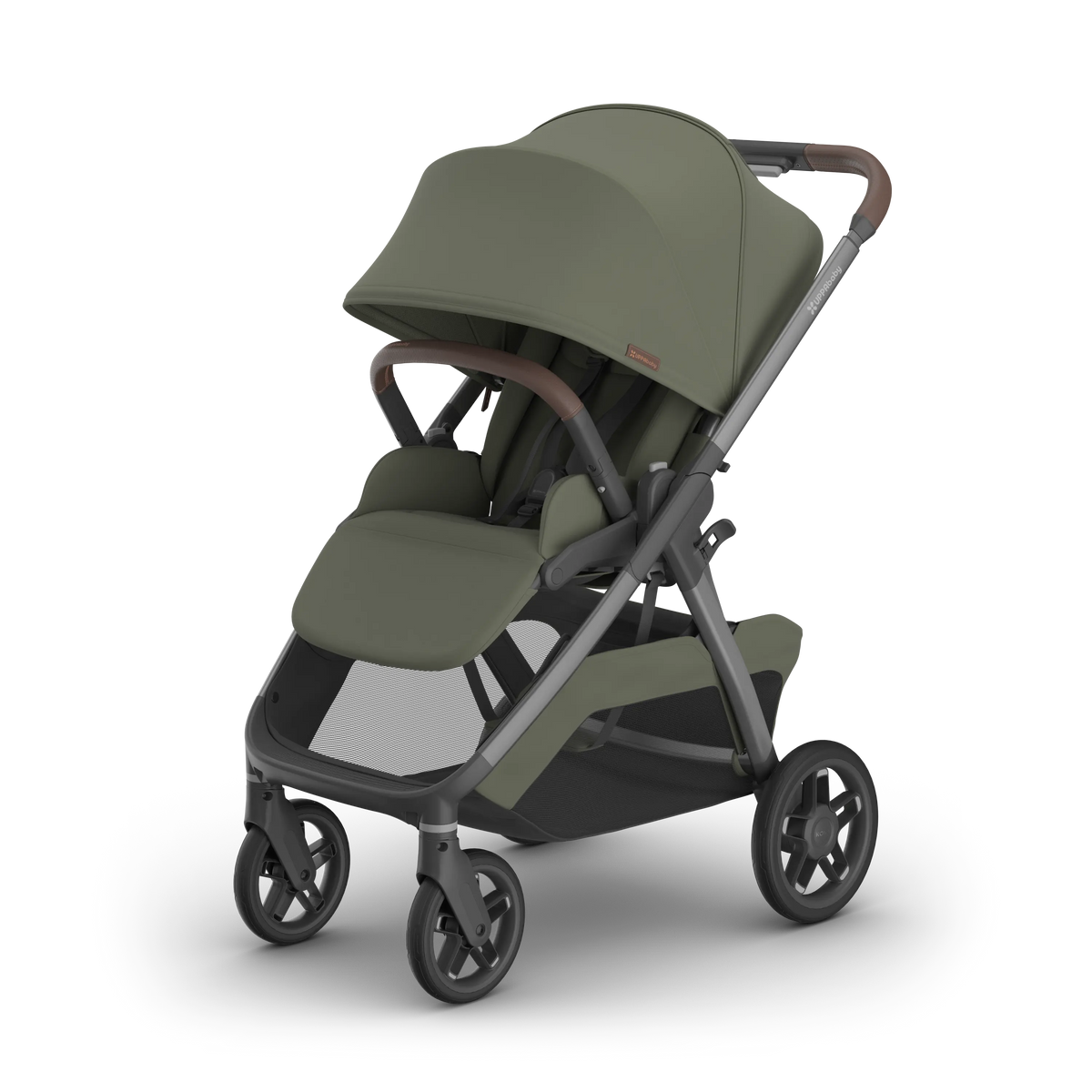 UPPAbaby Kona Evelyn with the sunshade extended