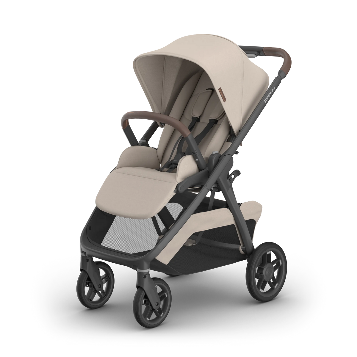 UPPAbaby Kona pram in Ada (Sandstone Melange), three-quarter view