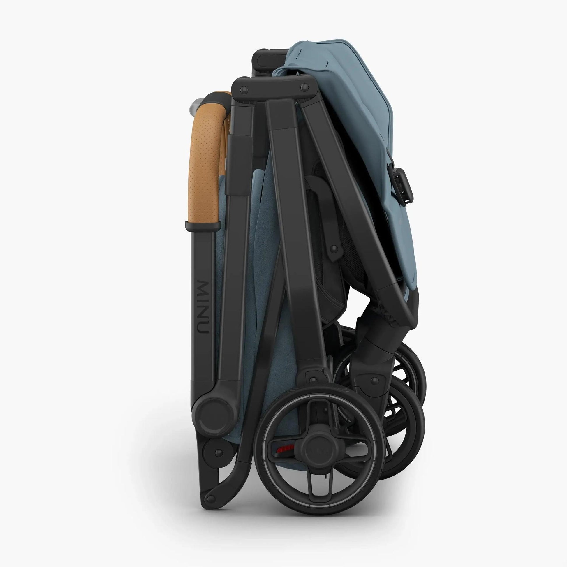 UPPAbaby Minu V3 Stroller - Dillan (Blue/Carbon/ Sand Leather)