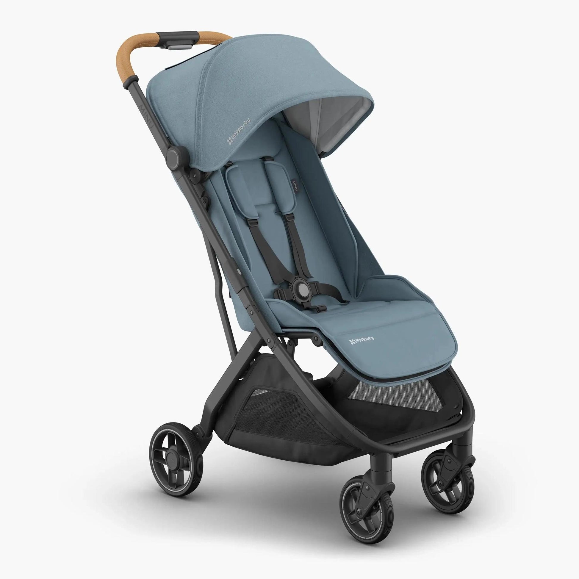 UPPAbaby Minu V3 Stroller - Dillan (Blue/Carbon/ Sand Leather)