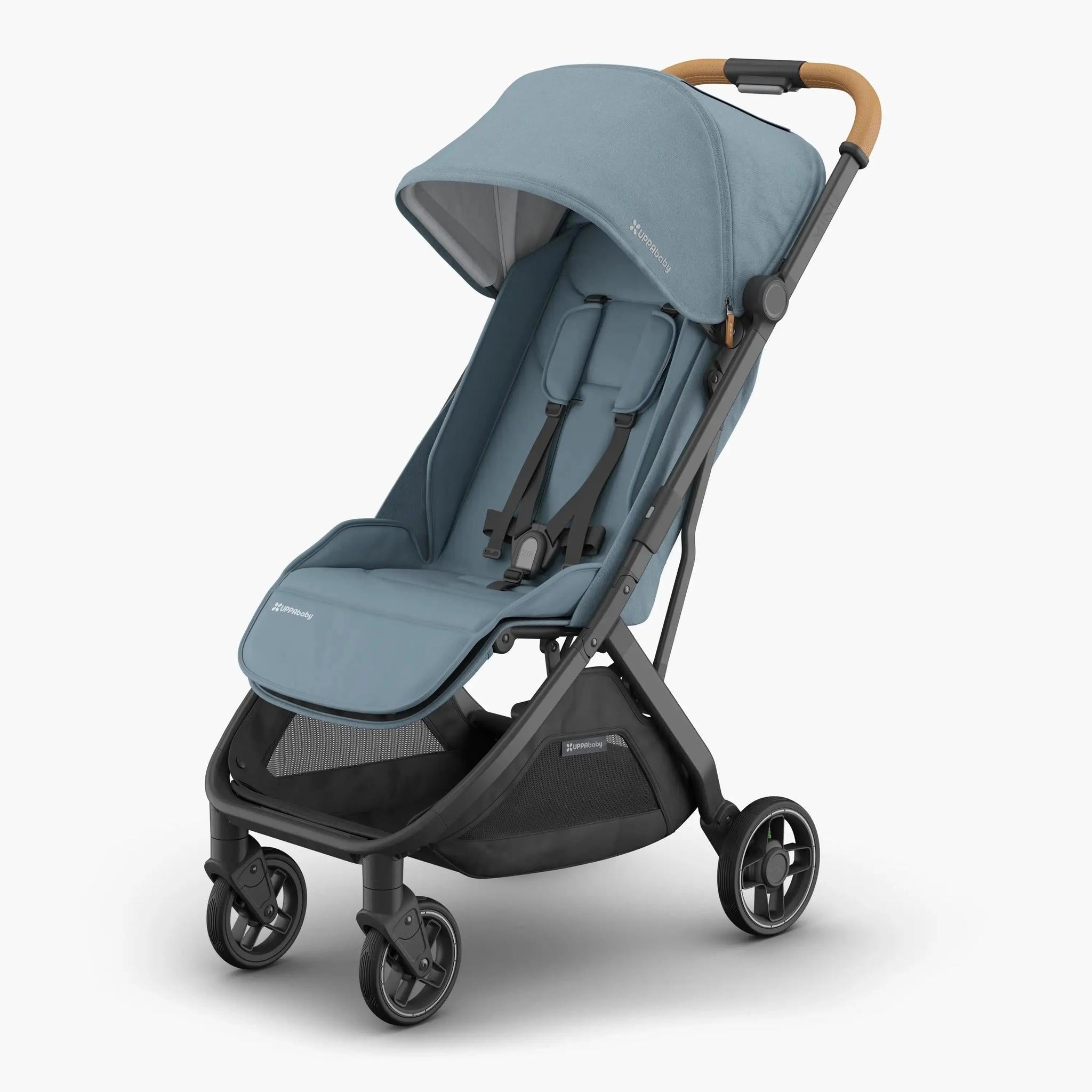 UPPAbaby Minu V3 Stroller - Dillan (Blue/Carbon/ Sand Leather)