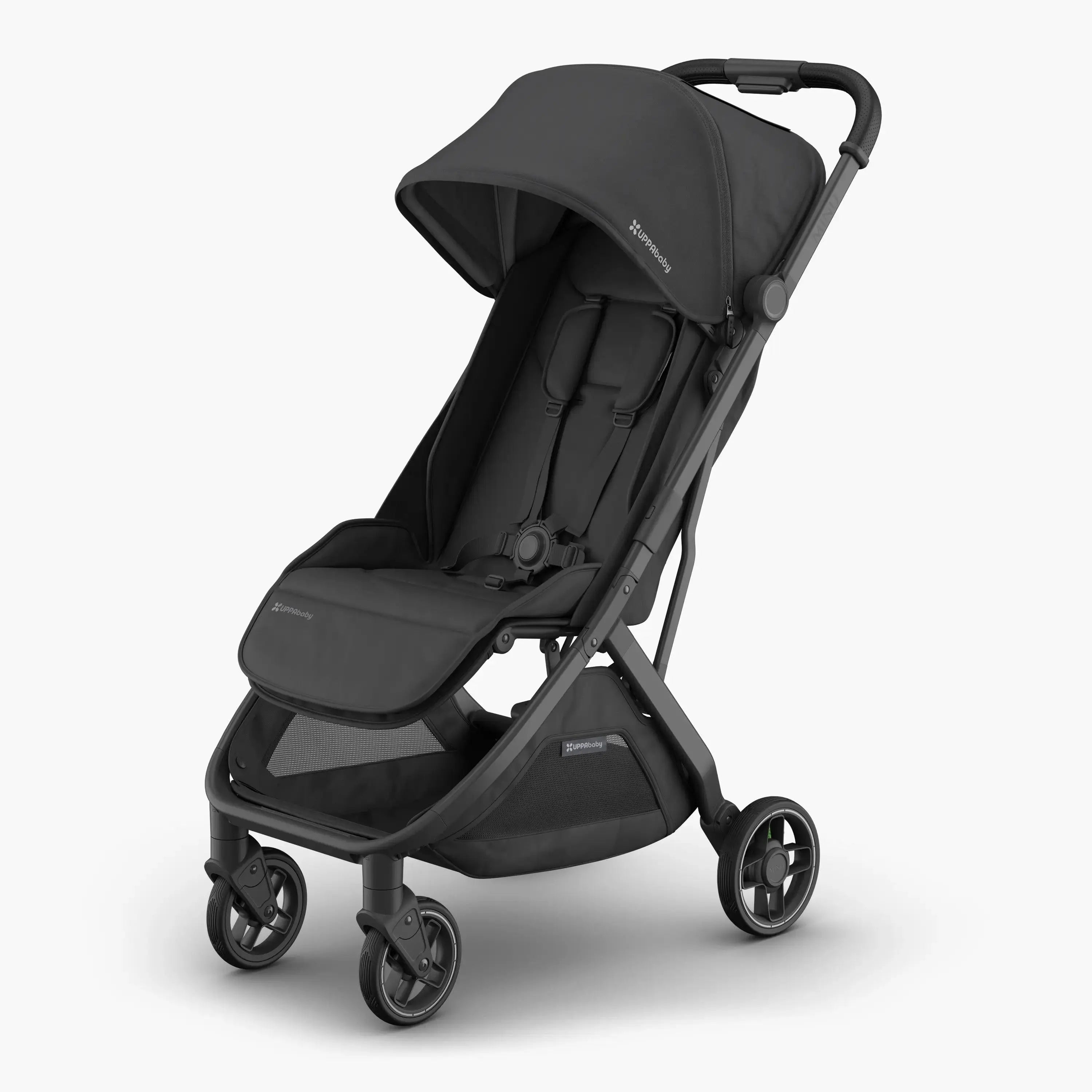 UPPAbaby Minu V3 Stroller - Jake (Charcoal/Carbon/ Black leather)