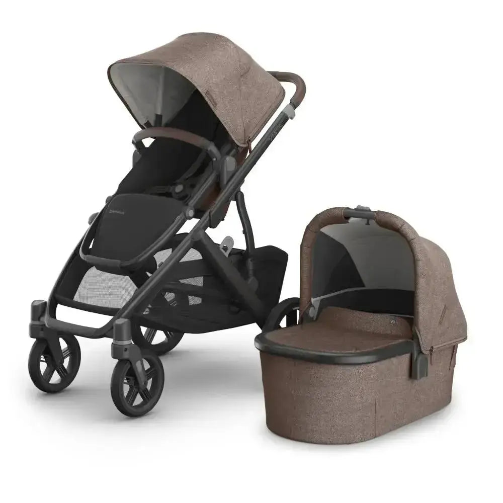 UPPAbaby Vista V3 Pram with Bassinet - Owen (Mocha Melange) | Premium Stroller for Modern Parents
