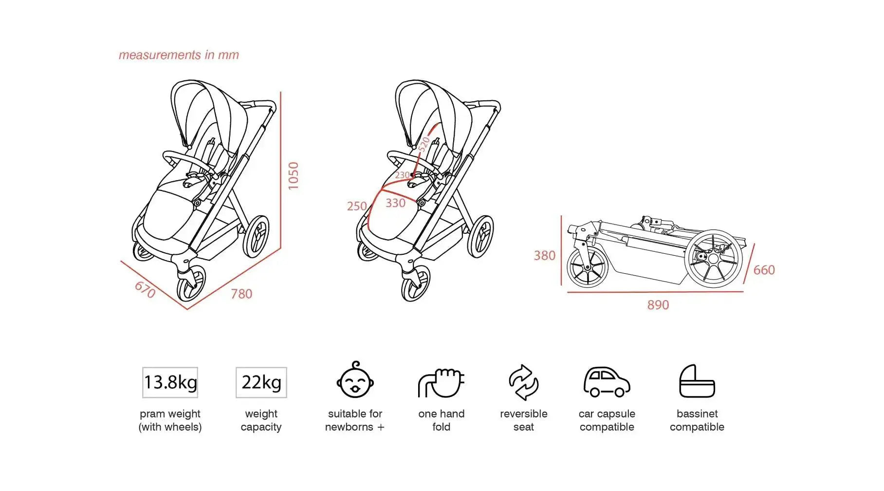 Valco Baby Ark + Joey Seat Bundle - Cloud