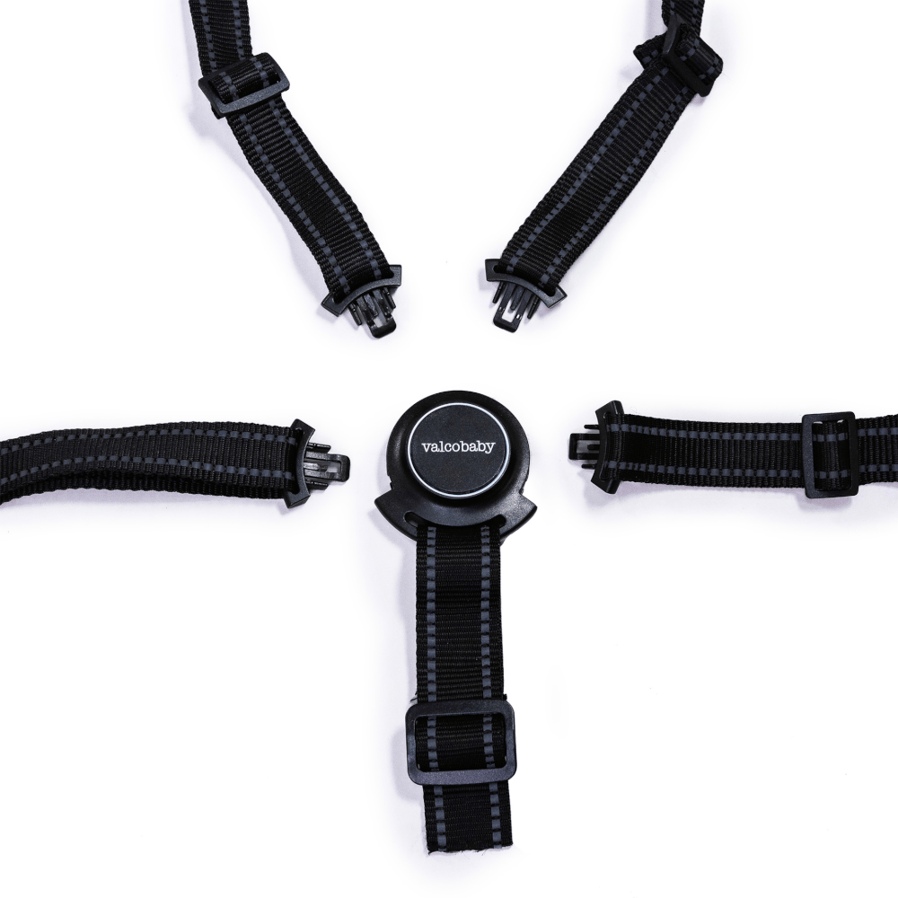 Valco Baby Series2 adjustable 5-point harness demonstration