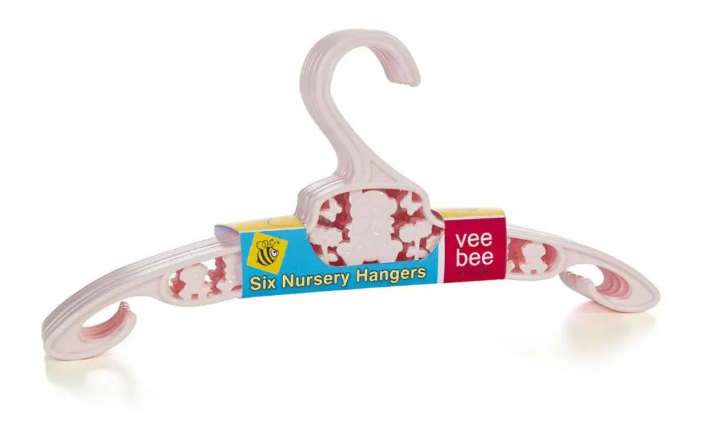 Veebee Kids Plastic Hangers (Pack of 6)