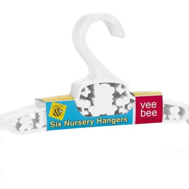 Veebee Kids Plastic Hangers (Pack of 6)