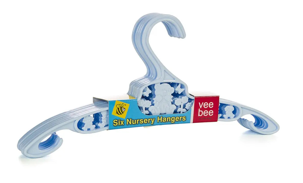 Veebee Kids Plastic Hangers (Pack of 6)