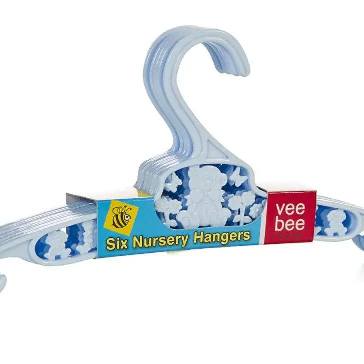 Veebee Kids Plastic Hangers (Pack of 6)