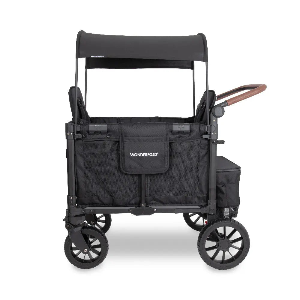 WonderFold W2 Luxe Pro Stroller Wagon - Jet Black