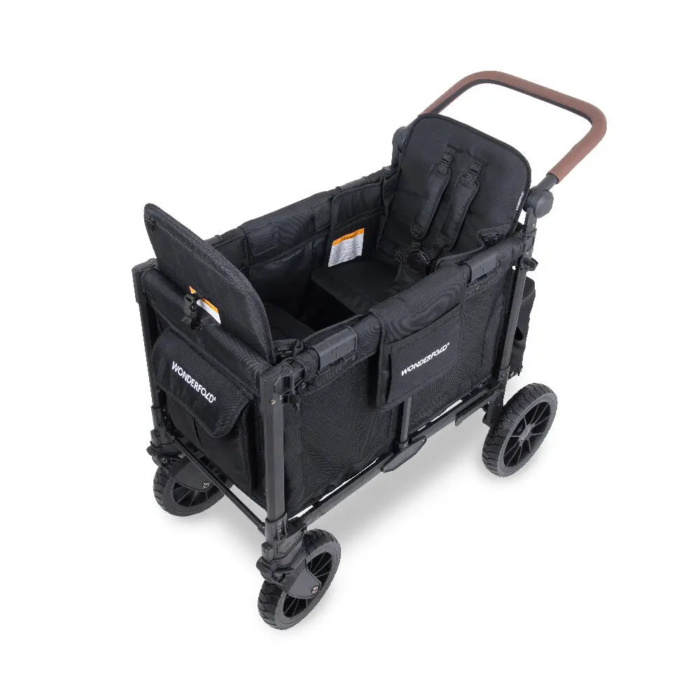 WonderFold W2 Luxe Pro Stroller Wagon - Jet Black