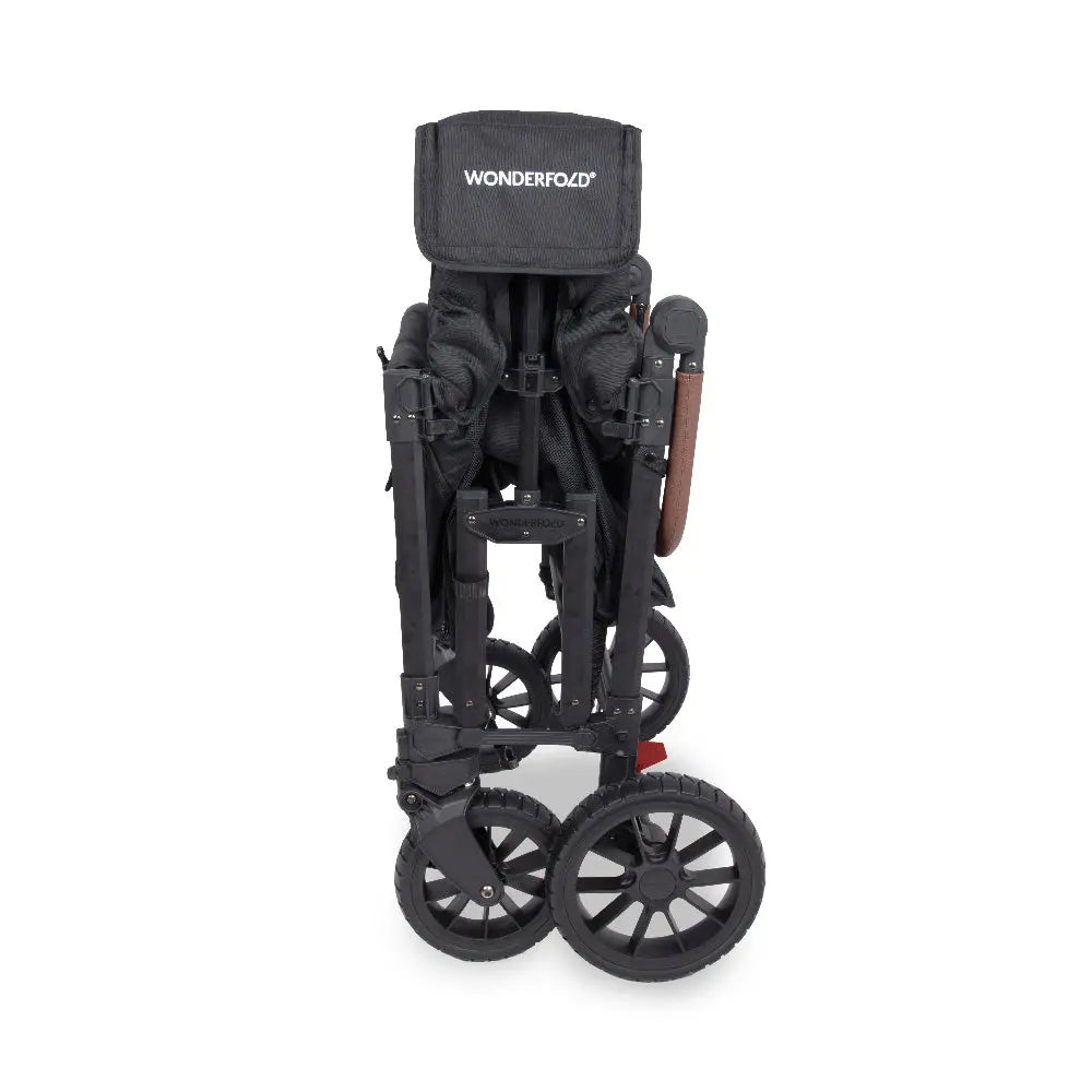 WonderFold W4 Luxe Pro Stroller Wagon - Jet Black