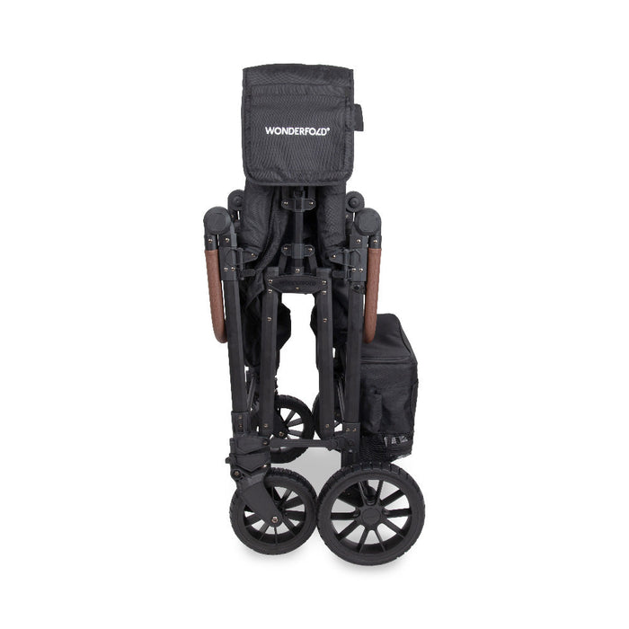 WonderFold W6 Luxe Pro Stroller Wagon - Jet Black