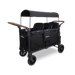 WonderFold W6 Luxe Pro Stroller Wagon - Jet Black