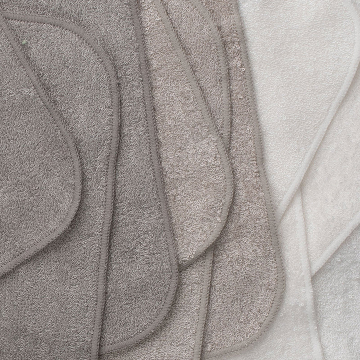Close detail of the bamboo and cotton towelling weave