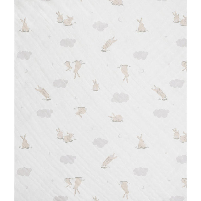 Hooded Towel Cotton Blend White Cloud Bunnies