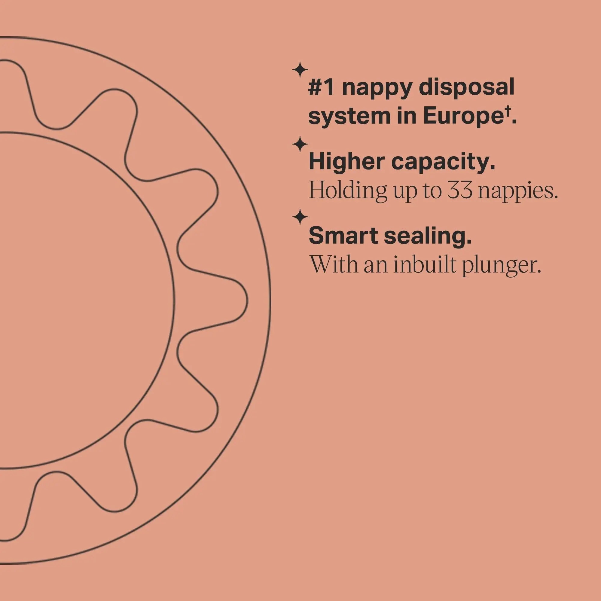 Twist & Click Nappy Disposal Bin