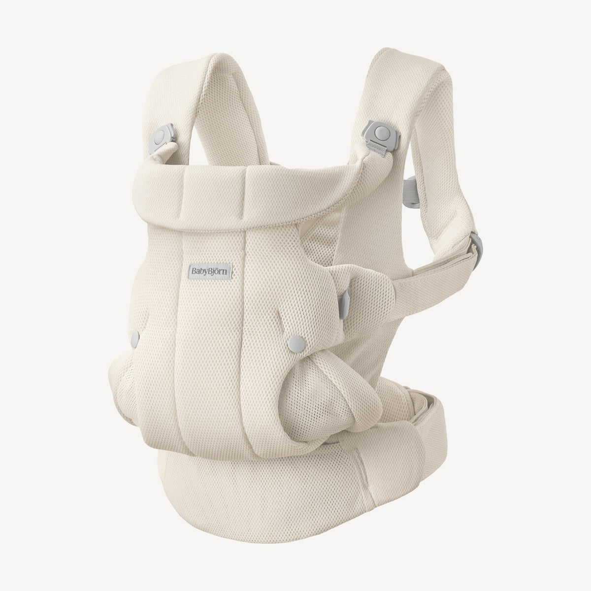 BabyBjorn Baby Carrier Hold in Cream Airy Mesh – front view
