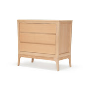 Babyrest Amara Chest 3 Drawer in Beech with handle-less soft-close drawers