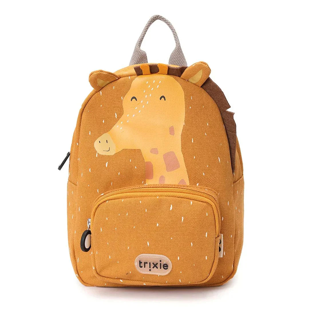 Trixie Mr. Giraffe kids backpack – warm orange giraffe character on front panel