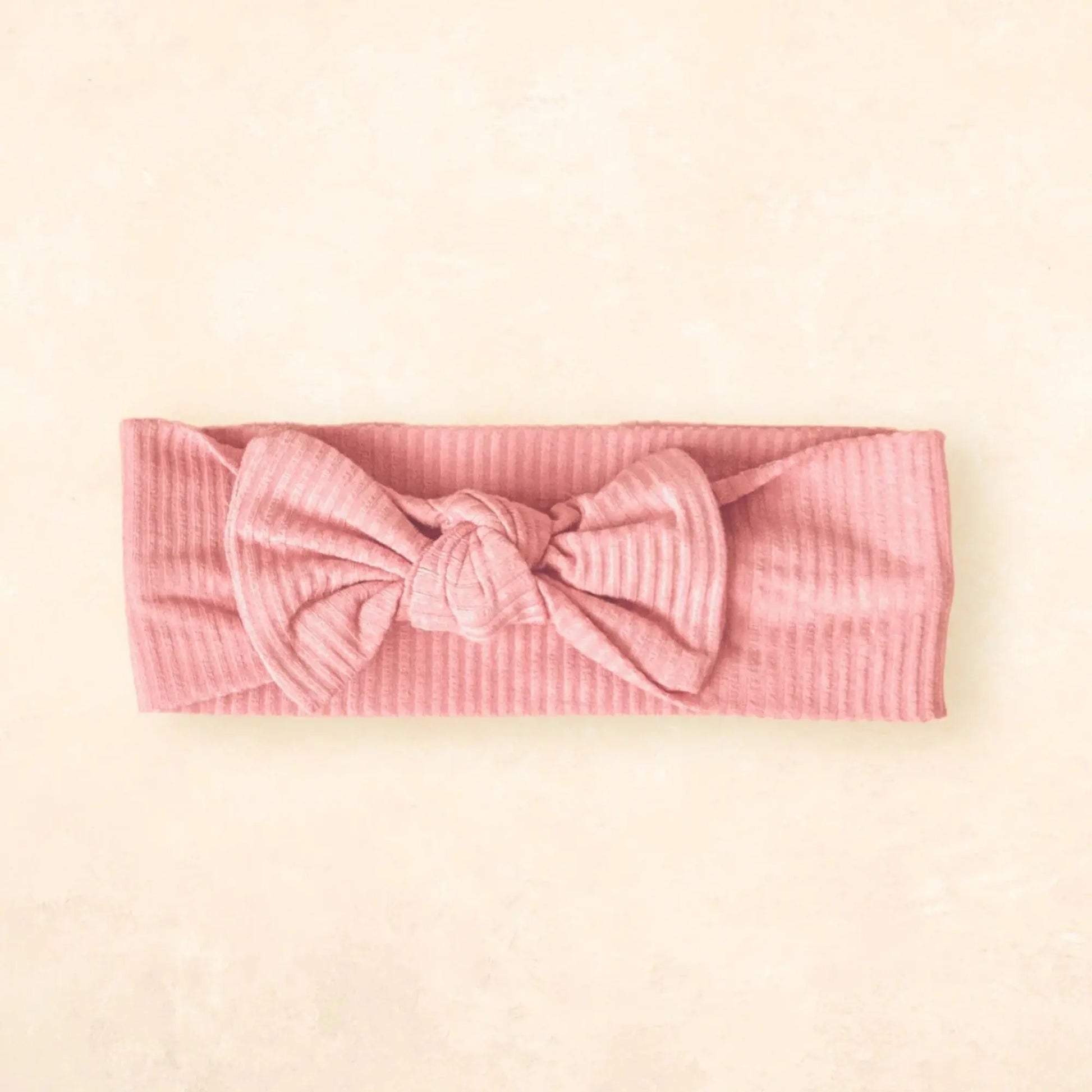 Kiin Baby Bamboo Stretch Bow Headband - Peony  