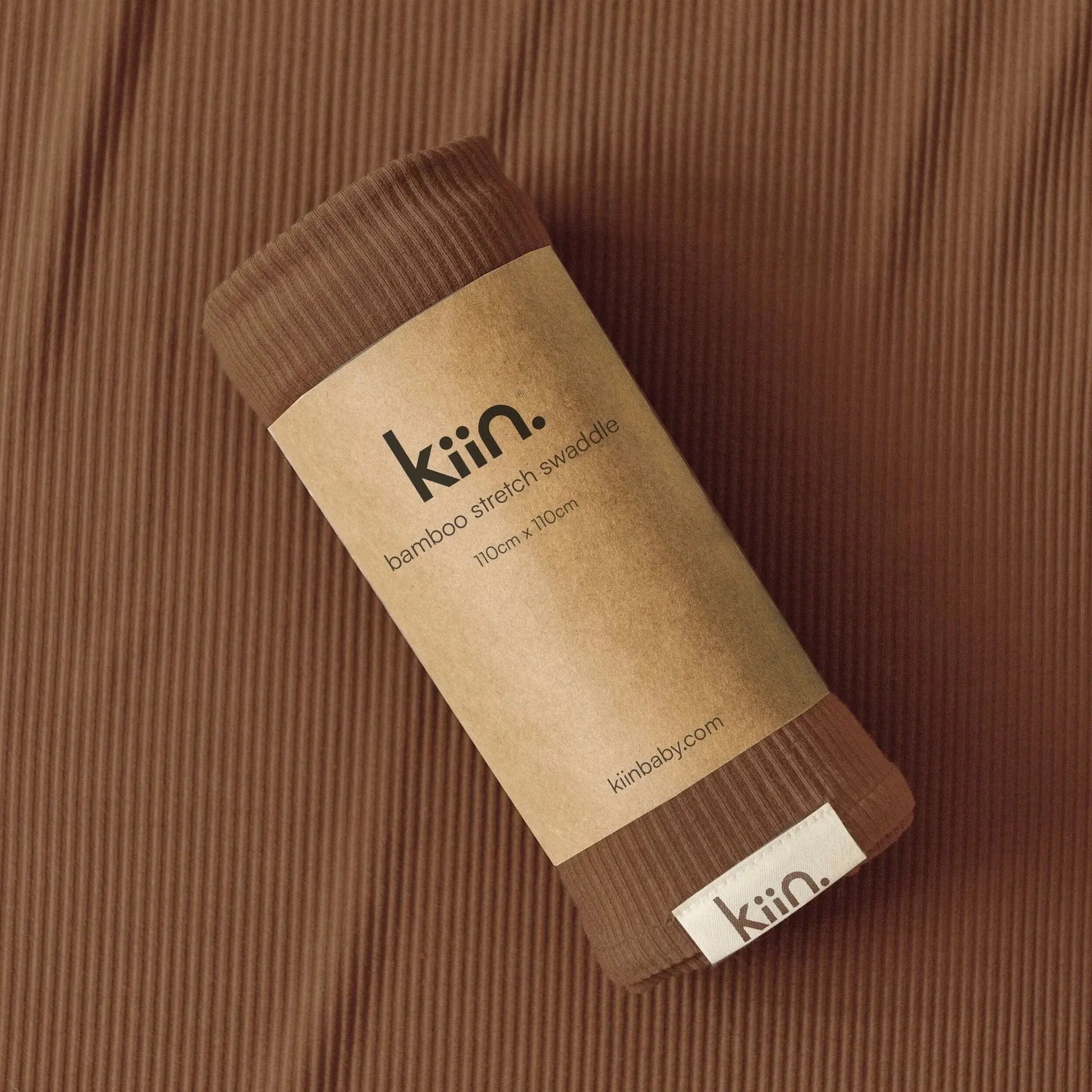 Kiin Baby Bamboo Stretch Swaddle - Chocolate  