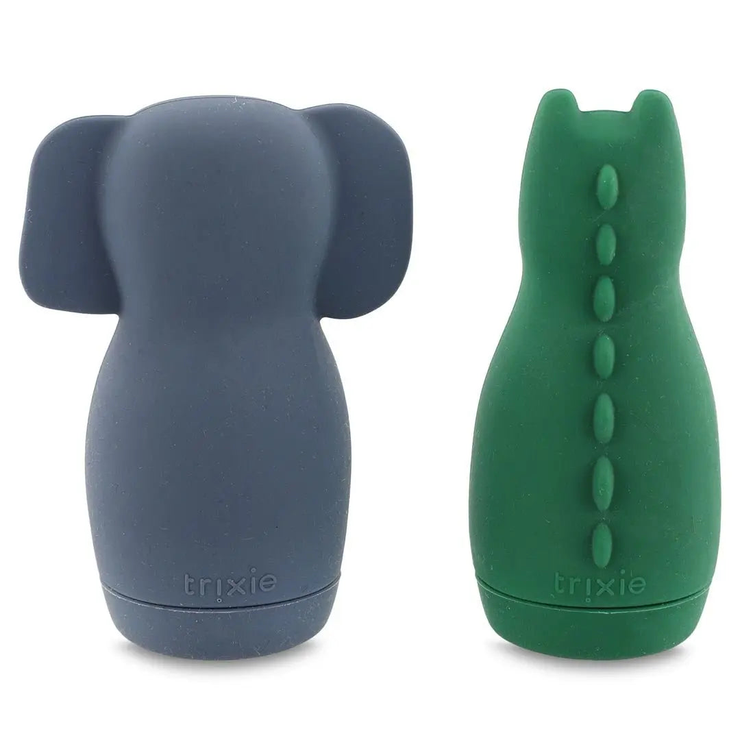 Bath toy squeezy animals - Mrs.  Elephant & Mr Crocodile