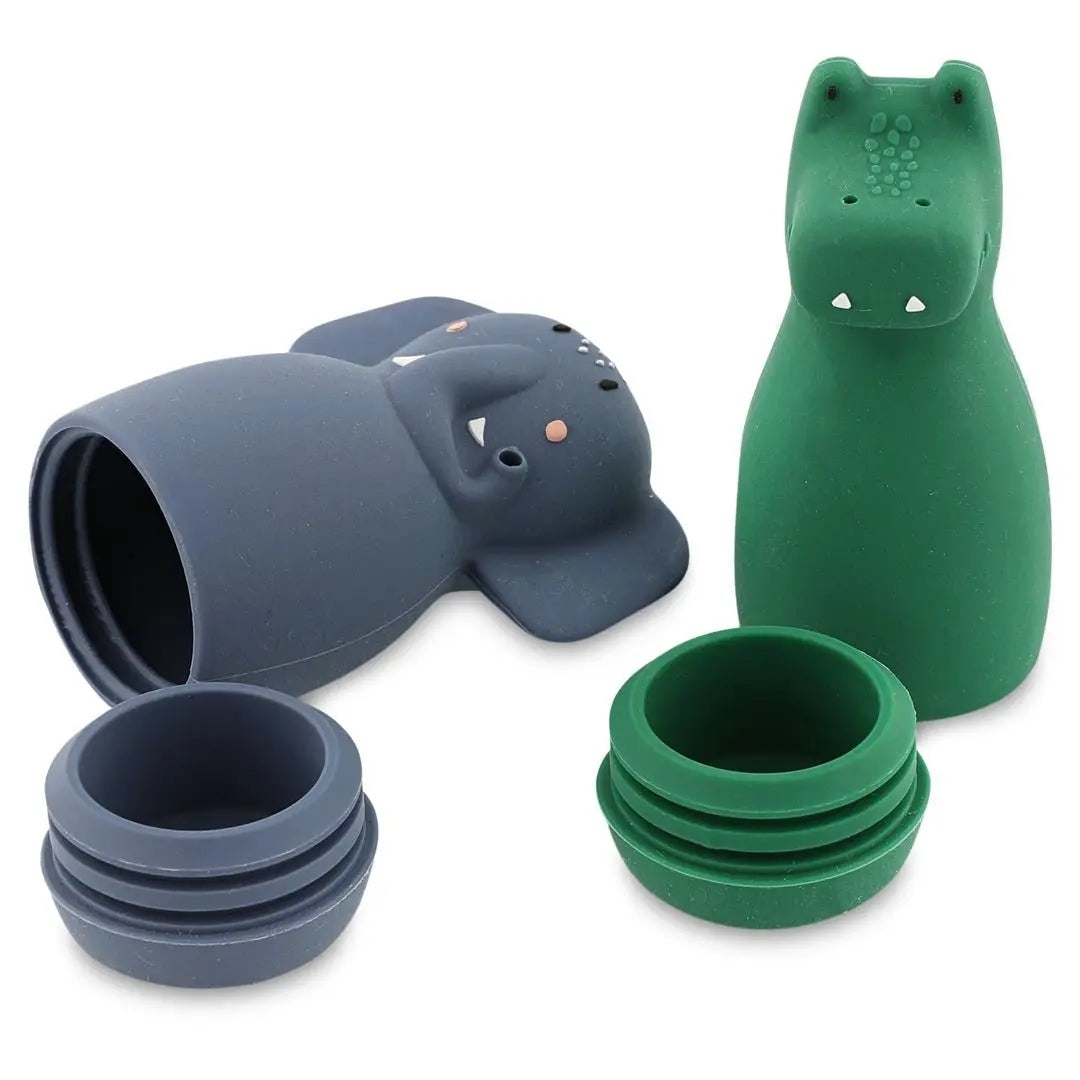 Bath toy squeezy animals - Mrs.  Elephant & Mr Crocodile