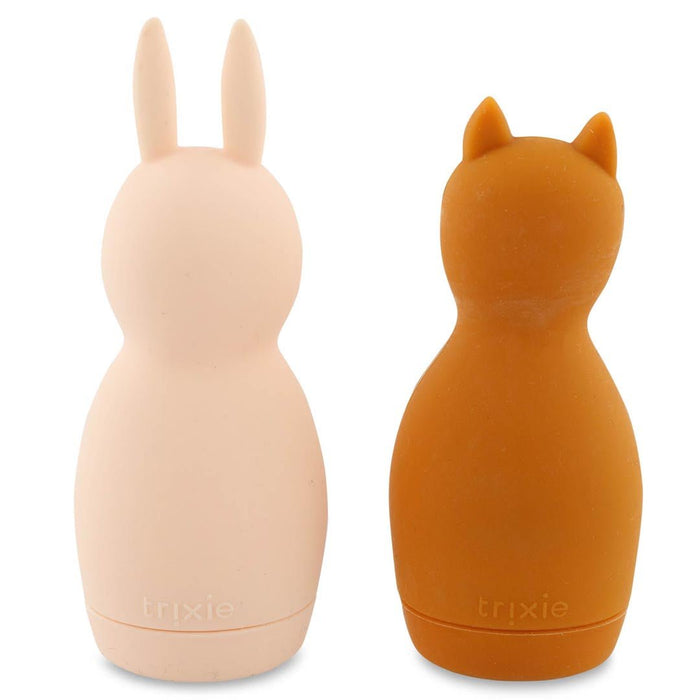 Bath toy squeezy animals - Mrs.  Rabbit & Mr. Fox