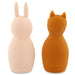 Bath toy squeezy animals - Mrs.  Rabbit & Mr. Fox