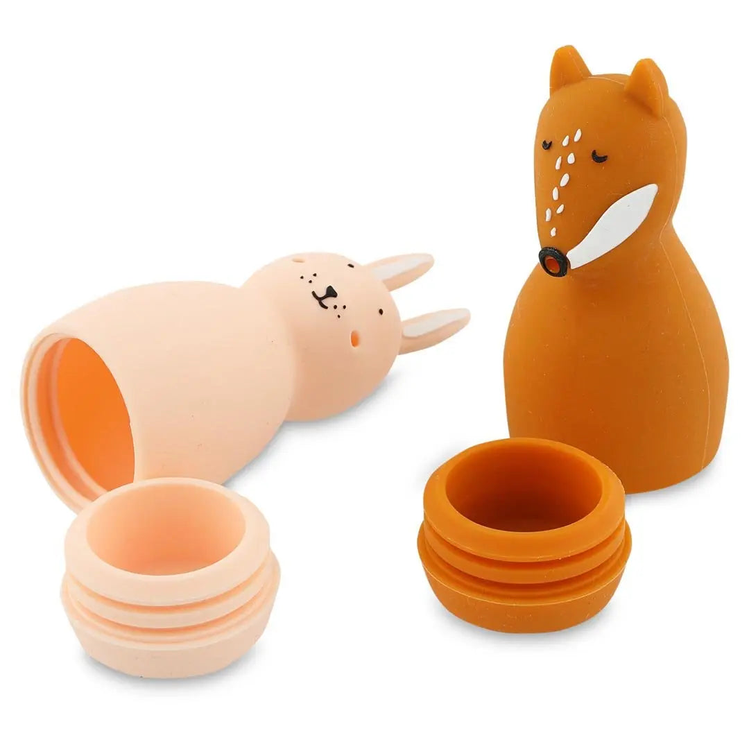 Bath toy squeezy animals - Mrs.  Rabbit & Mr. Fox