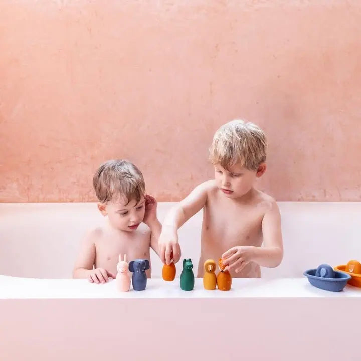 Bath toy squeezy animals - Mrs.  Rabbit & Mr. Fox