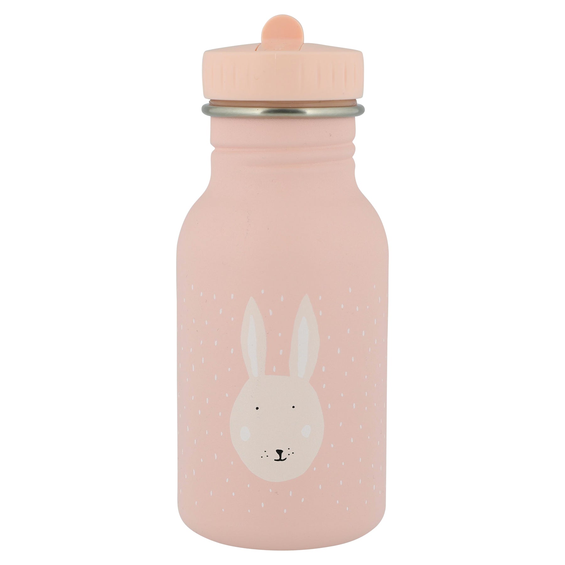 Trixie Mrs. Rabbit 350ml stainless steel kids water bottle – pink rabbit character