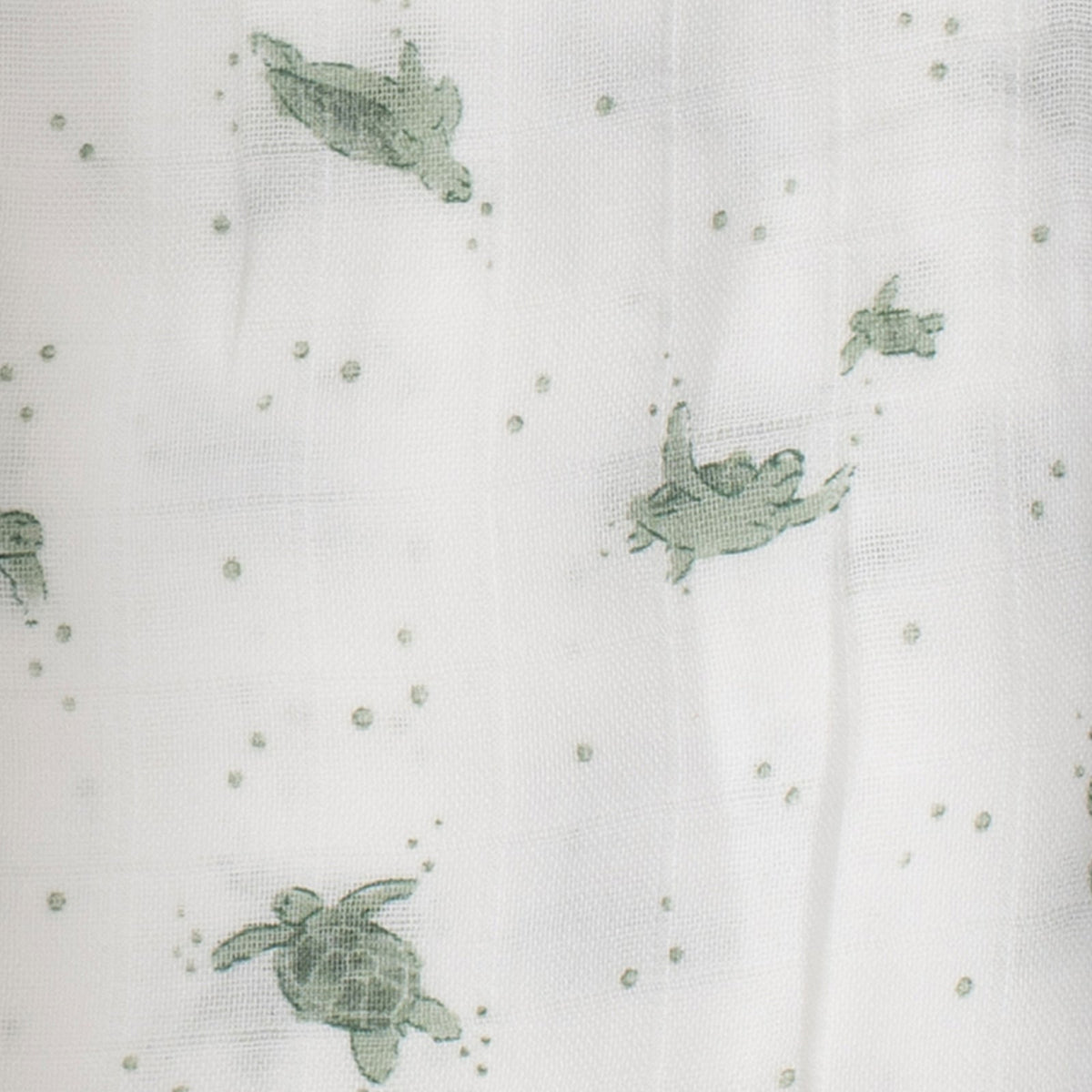 Close detail of the bamboo muslin weave