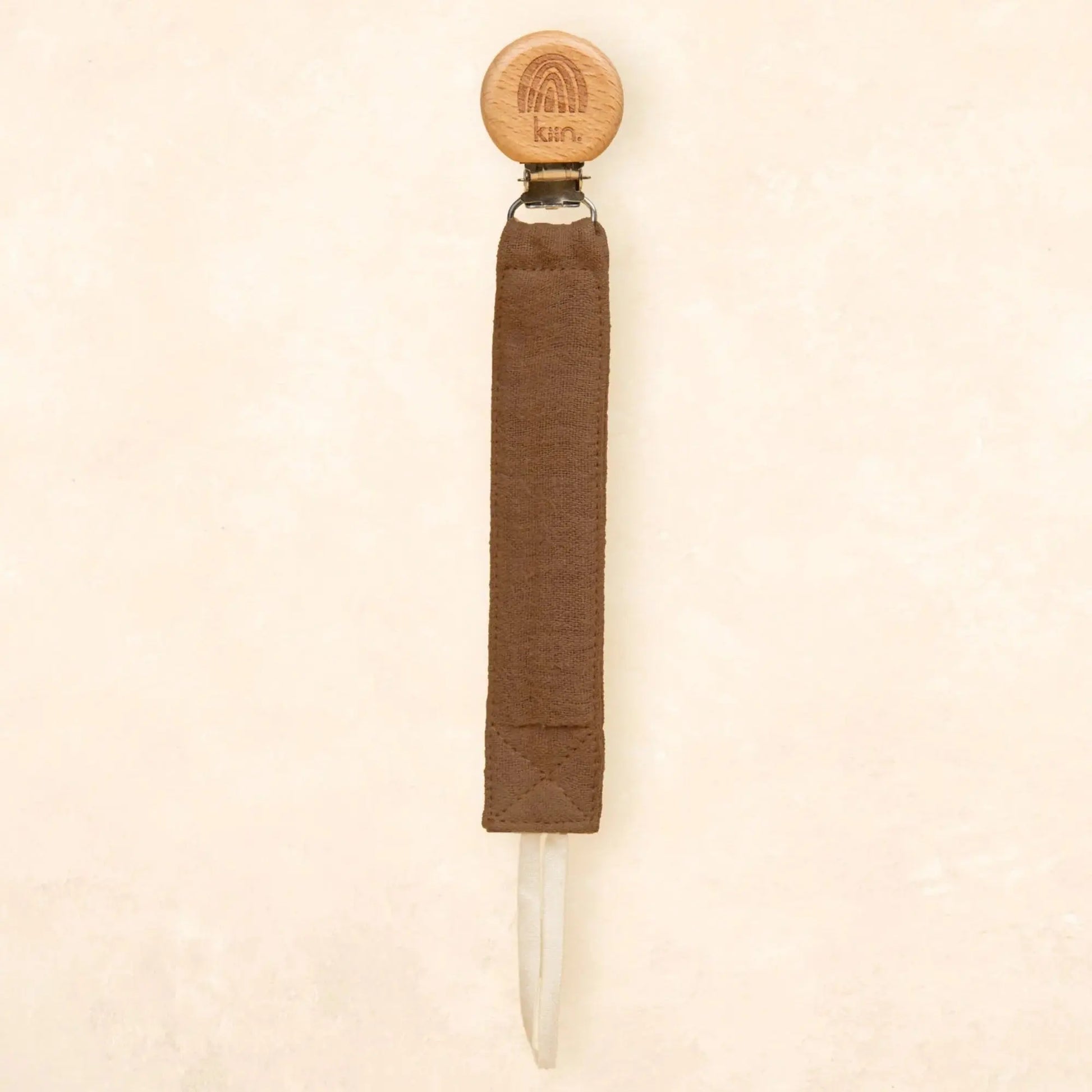 Kiin Baby Cotton Dummy Clip - Umber  